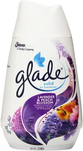 Vista 2 de Glade Ambientador sólido, lavanda y flor de melocotón, 6 onzas (paquete de 1)
