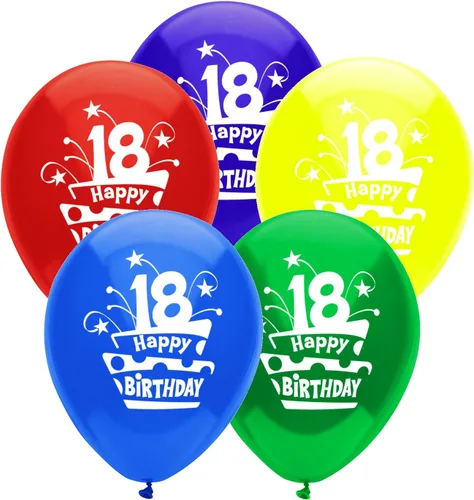 Vista 7 de Globos de látex impresos redondos de 12 pulgadas, 15 años, 6 unidades, colores surtidos