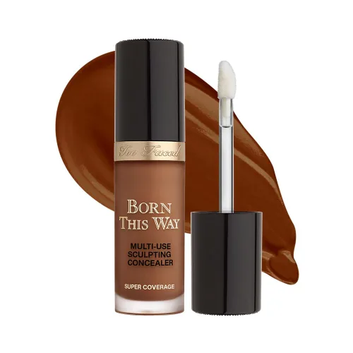 Vista 15 de Too Faced Born This Way Super Coverage Multi-Use Concealer Full-Coverage Hydrating Concealer for Dark Circles & Blemishes with Natural Finish