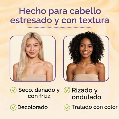 Vista 8 de Savannah - Máscara de tratamiento de cabello para cabello seco y dañado y crecimiento con manteca de karité, 16.9 oz, sin sulfatos y queratina