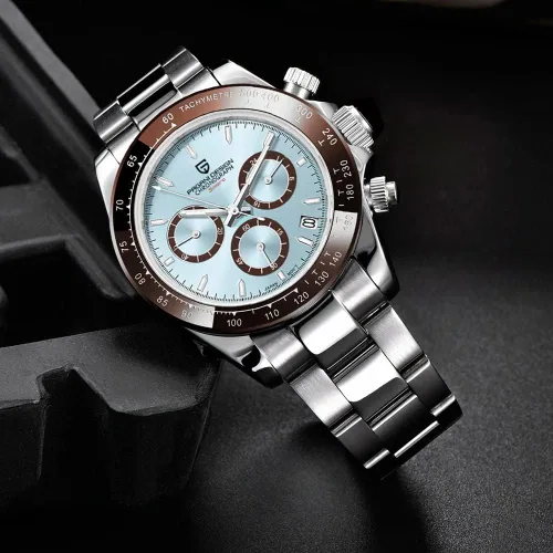 Vista 5 de LACZ DENTON Pagani Design PD1644 Relojes de cuarzo para hombre, acero inoxidable, cronógrafo, impermeable, 100M, reloj deportivo para hombre, regalo