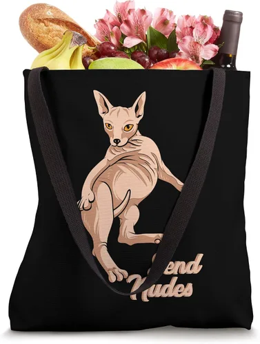 Vista 4 de Send Nudes - Gato desnudo - Divertido bolso de mano de gato esfinge sin pelo
