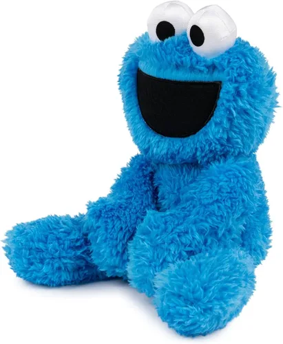 Vista 4 de Peluche de Zoe de Barrio Sésamo, Cookie Monster, 13 pulgadas, Azul oscuro, azul marino