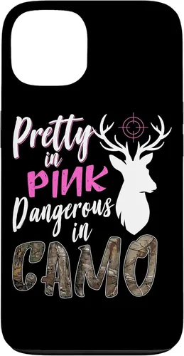 Vista 7 de Funny Pink Camo Hunting Graphic Women Deer Buck Hunters Case for iPhone 17