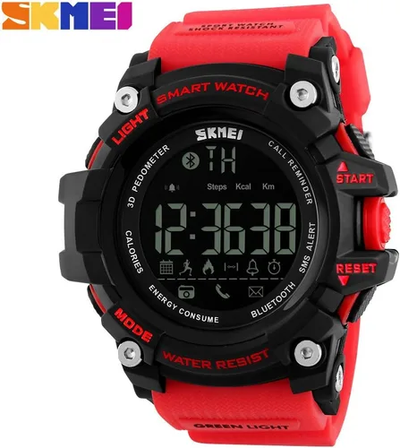 Vista 2 de FANMIS Reloj inteligente multifunción para hombre podómetro calorías digital militar deportivo Bluetooth para Android iPhone rastreador de actividad