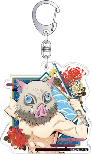 Vista 5 de Viwind Llavero de anime, lindo juego de llaveros de acrílico Kawaii para mochilas, regalos para mujeres, hombres, niños y niñas, 4 piezas, 4