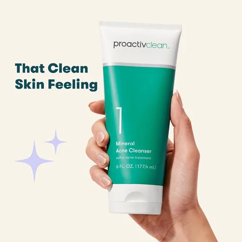 Vista 6 de Proactiv Clean Limpiador Mineral de Acné - Tratamiento de Acné con Azufre Lavado Facial para Piel Sensible - Crema Limpiadora Facial Diaria Suave