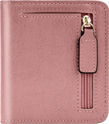 Vista 26 de Gostwo Cartera pequeña para mujeres, portador de tarjetas de crédito delgado bifold, billetera compacta de efectivo con bloqueo RFID, billeteras