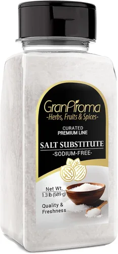 Vista 7 de GranAroma, Sustituto de sal sin sodio, 4.5 onzas Para cocinar, hornear y condimentar