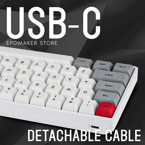 Vista 6 de Teclado mecánico de teclas intercambiables con retroiluminación RGB NKRO IP6X impermeable cable tipo C para WinMacJugar SKYLOONG SK61 61 de EPOMAKER