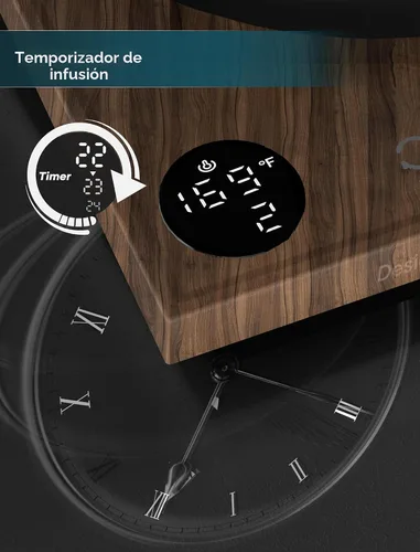 Vista 7 de INTASTING Hervidor Eléctrico, Hervidor Eléctrico de Cuello de Ganso, Control Preciso de Temperatura de ±1℉, Interior de Acero Inoxidable, Negro ónice