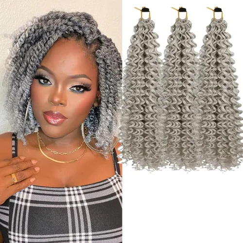 Vista 30 de 3 trenzas de ganchillo Passion Twist, cabello sintético preseparado para trenzar de 14 pulgadas, 3 paquetes de cabello trenzado pretrenzado