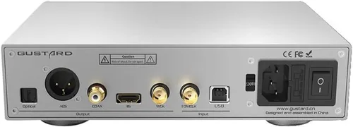 Vista 2 de GUSTARD U18 DDC USB Interfaz digital DSD512 PCM768Khz XU216 K2 Aislamiento completo AS338 Interfaz de audio USB Crystol IIS de alta gama (negro)