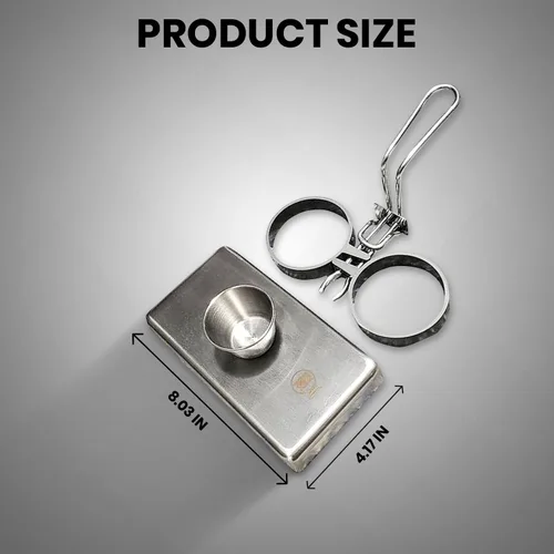 Vista 6 de Rattleware Anillos para huevos de acero inoxidable, grado comercial, cocción uniforme, mango resistente al calor, ideales para freír huevos