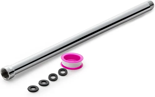 Vista 29 de OFFO Brazo de extensión de cabezal de ducha, extensión de brazo de ducha, extensor de cabezal de ducha hecho de acero inoxidable 304, extensión