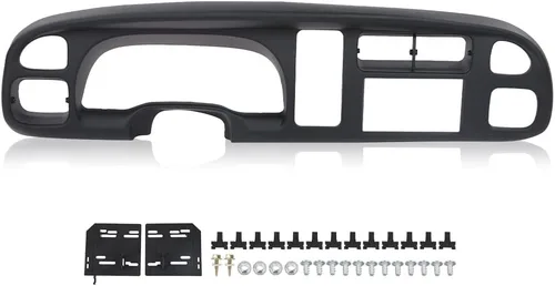 Vista 12 de PIT66 Cubierta de bisel de tablero TPE color negro compatible con Dodge Charger Plymouth Belvedere Coronet GTX Road Runner Satellite 1971-1974 Panel