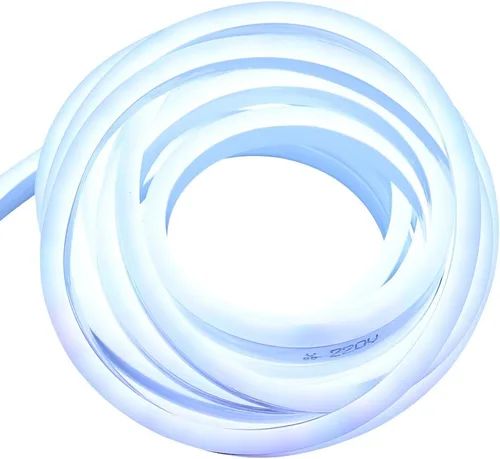 Vista 13 de Cuerda de luz LED de neón de 3.3 pies, 110 V, impermeable, flexible, enchufe de EE. UU., 120 unidades SMD 2835, tira de luces LED para decoración
