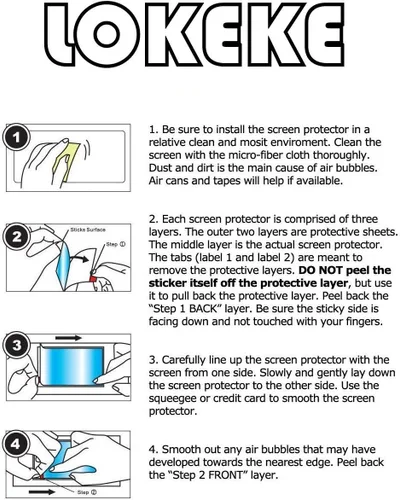 Vista 5 de LOKEKE Protector de pantalla de vidrio templado compatible con Huawei Watch Ultimate, protector de pantalla de vidrio templado de alta calidad