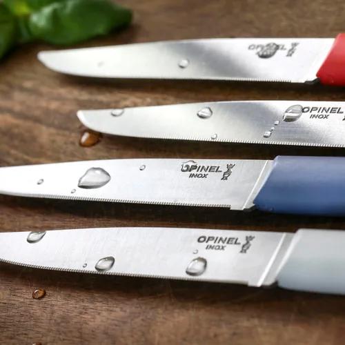 Vista 6 de Opinel Bon Appetit+ Juego de 4 cuchillos dentados aptos para lavavajillas - Cloud