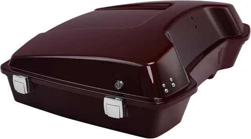 Vista 12 de TCT-MOTORPARTS Tronco y respaldo picados color negro vivo para Harley 1997-2013 Touring Electra Glide Ultra Limited Street Glide Raod Glide