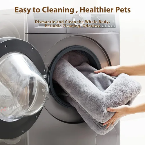 Vista 6 de BFPETHOME Camas para Perros Pequeños, Cama para Perros Lavable con Laterales, Colchonetas Ortopédicas Suaves de Tamaño Mediano con Funda Removible