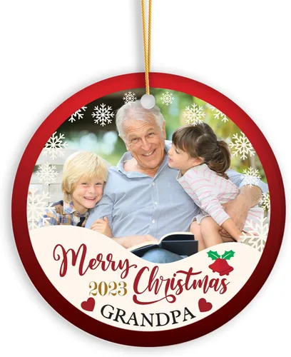Vista 13 de Adorno de bebé de primera Navidad con foto personalizada, adorno de árbol de Navidad con foto personalizada, adorno de recuerdo de bebé, regalo