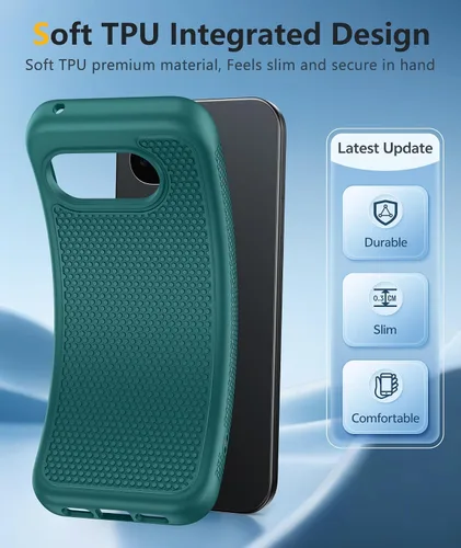 Vista 133 de FNTCASE Funda para iPhone 17 Pro: Fundas delgadas translúcidas de color azul claro compatibles con MagSafe, protección completa de la cámara