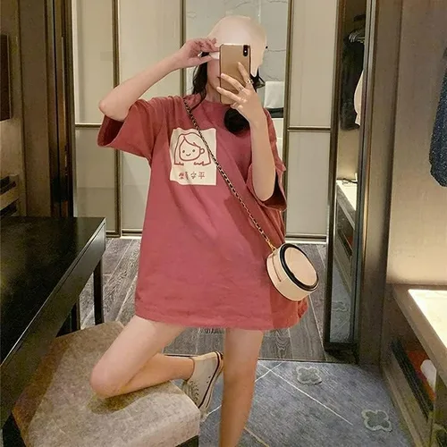 Vista 7 de CYee Camiseta de manga corta con estampado gráfico Kawaii para mujer, Harajuku, sudadera de gran tamaño, estética Alt Streetwear