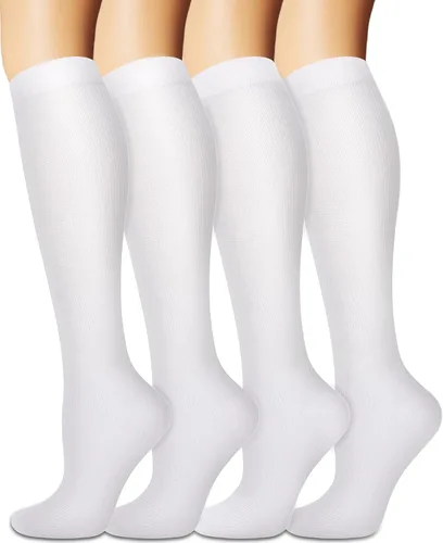 Vista 11 de Calcetines de compresión para mujeres y hombres circulación (3 pares) son el mejor apoyo para correr, atletismo, ciclismo, senderismo