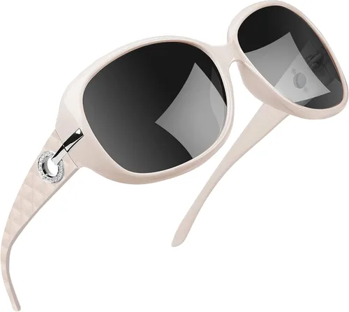 Vista 26 de Joopin Oversized Rectangle Sunglasses UV400 Protection Shades for Women Negro