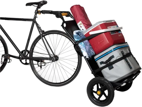 Vista 7 de Travoy, remolque plegable compacto para bicicleta de carga