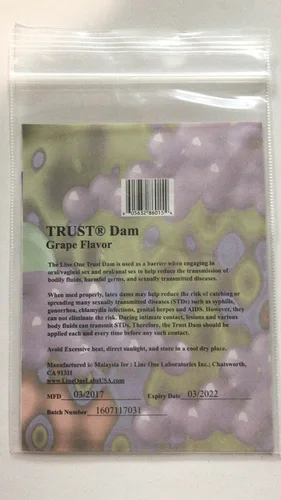Vista 2 de Trust - paquete de 5 látex bucales, Púrpura, 1
