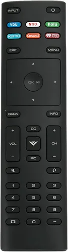 Vista 3 de XRT136 Control remoto universal para TV inteligente Vizio D24f-F1 D32f-F1 D43f-F1 D50f-F1 P75-E1 E43-E2 E50-E1 E50x-E1 E55-E1 E55-E2 E60-E3 E60-E6