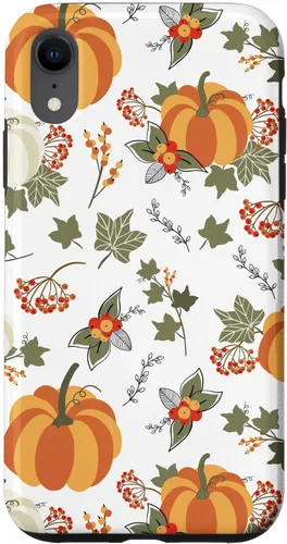 Vista 24 de Fall Leaves Autumn Pumpkin Pattern Autumn Vibes Color Case for iPhone 17