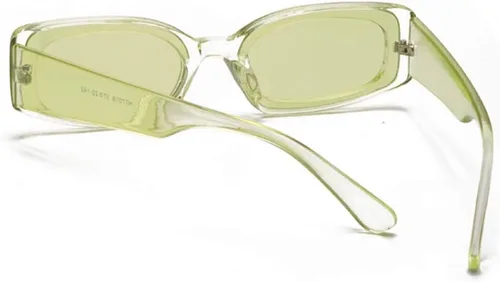 Vista 4 de Gafas de sol rectangulares pequeñas lentes de colores no polarizadas de moda