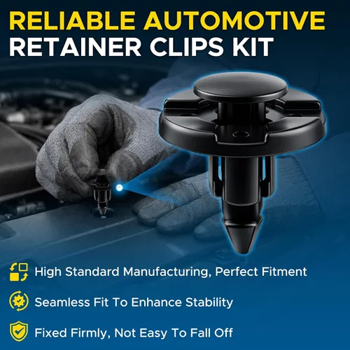Vista 6 de GoaMotors 38 clips de sujeción para guardabarros de rueda para Nissan Armade Juke Murano Rogue, para Infiniti QX56 QX80 Nylon Pinzas de retención