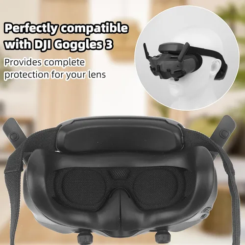 Vista 4 de Funda protectora para gafas 3, protector de lente, cubierta contra el polvo, visera solar, funda protectora de silicona para protección contra