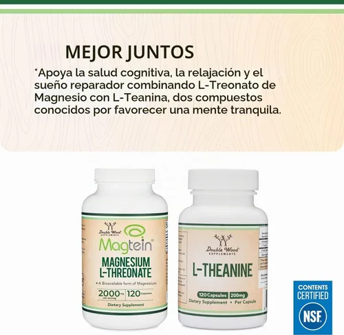 Vista 7 de Cápsulas de magnesio L threonate, suplemento de alta absorción, forma biodisponible, 0.7 oz, 100 cápsulas