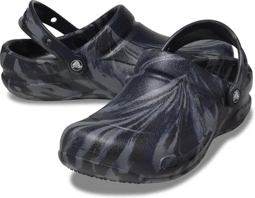 Vista 7 de Crocs Zuecos unisex para hombres y mujeres con gráfico bistró Zapatos de trabajo antideslizantes