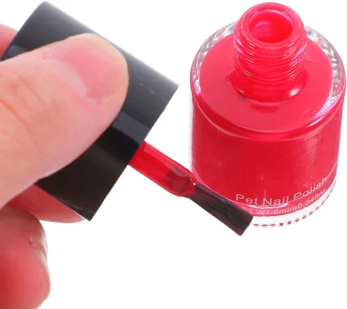 Vista 6 de Juego de 6 esmaltes de uñas para perros, secado rápido, juego de 6 esmaltes de uñas saludables a base de agua, kit de tinte para mascotas para todas