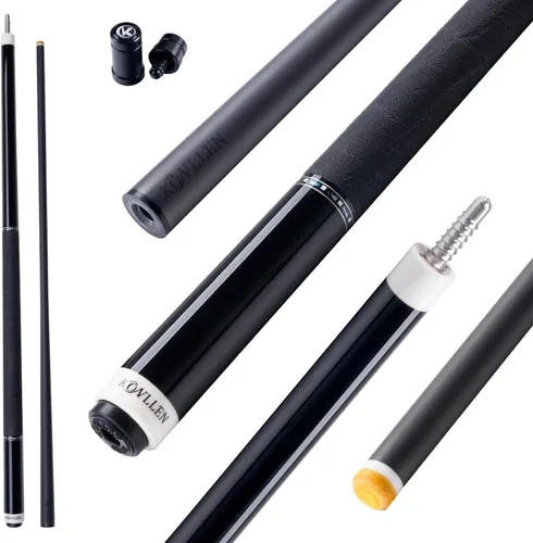 Vista 17 de KONLLEN 2.0 Carbon Fiber Pool Cue, Low Deflection, Pro Taper Shaft BK10-Negro