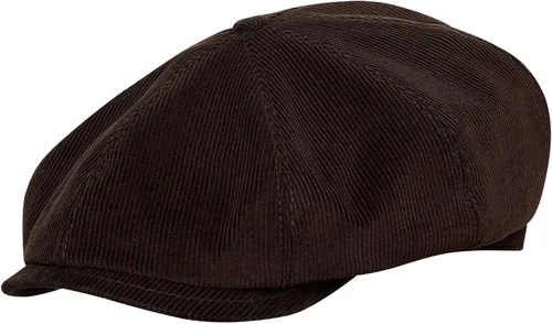 Vista 2 de Sterkowski Shelby Gorra Gorra de pana 100% algodón para hombre Sombrero estilo pico de 8 paneles