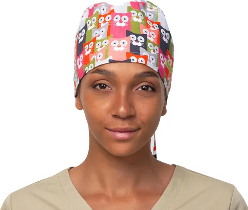 Vista 76 de Print Scrub Caps - Sombrero perfecto para enfermeras, médicos y EMTs..