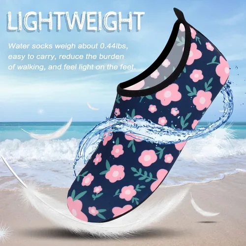 Vista 4 de ANLUKE - Zapatos para agua, de secado rápido, ideales para yoga acuático, playa, natación, surf, para mujeres y hombres