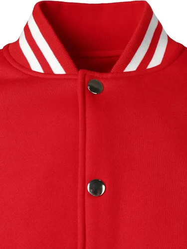 Vista 4 de HOOD CREW Chaqueta de béisbol Varsity para hombre de mezcla de algodón