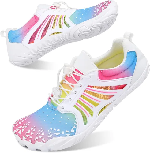 Vista 3 de Scurtain - Zapatos de agua unisex para hombre y mujer, de secado rápido, sensación de pies descalzos, zapatos acuáticos deportivos, para senderismo