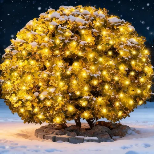 Vista 9 de Meteds 6 pies x 4 pies luces LED de red de Navidad con cable verde, luces de red impermeables certificadas UL conectables para arbustos, árboles