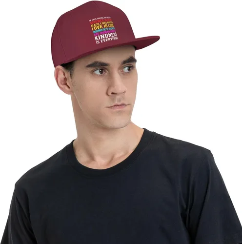 Vista 78 de Pride Flag in This House We Believe Science is Real Black Lives Matter Baseball Hats for Men Dad Hat,Black