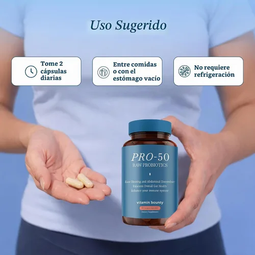 Vista 4 de Vitamina Bounty – Pro 50 Probiotico – 13 Probiotico cepas, 50 Billones de Organismos por Servir
