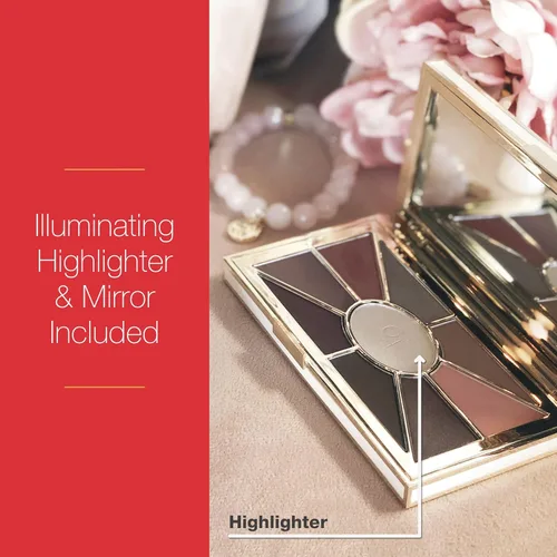 Vista 4 de Mirabella Eye Love You Paleta de sombras de ojos con brillo neutral - Paleta de maquillaje con polvos prensados ultra pigmentados, tonos de sombra